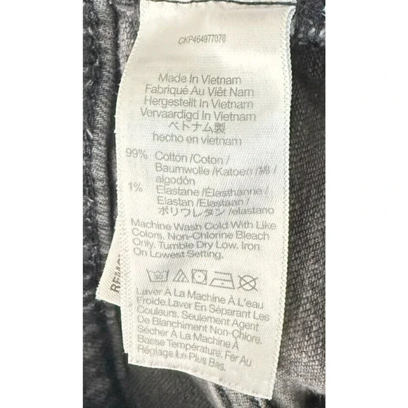 Madewell Jeans Womens 23 Gray The Perfect Vintage Straight Leg Hi Rise Dark Wash - Picture 12 of 13